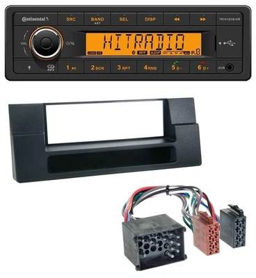 Continental MP3 Bluetooth AUX USB Autoradio für BMW X5 E53 5er E39 Rundpin Ablag - Bild 1 von 4