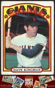 1972 Topps Dave Kingman 147 Gigantes de San Francisco - Imagen 1 de 2