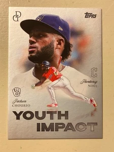 Topps Dynamic Duals 2025 #YI-03 Jackson Chourio & Jhonkensy Noel Youth Impact - Imagen 1 de 2