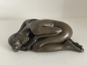 Nude Female Sculpture Sleeping By Jacques Le Nantec Limited Edition - Picture 1 of 6