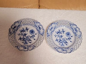 Meissen,1×Durchbruchteller,(1860/1924) , 15 Cm D,TOP,Zwiebelmuster,Meißner. - Bild 1 von 6