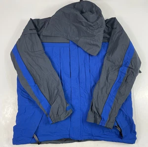 Marmot Jacket Mens Extra Large Blue Goretex Hooded Waterproof Climbing Snowboard - Picture 1 of 20