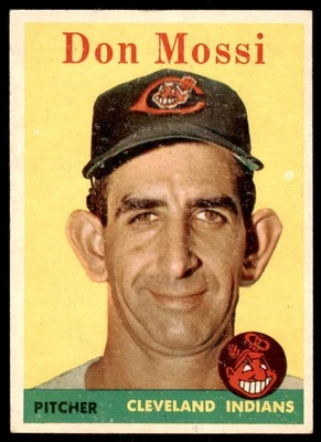 1958 Topps Don Mossi Yellow Team #35 como nuevo Foto 1 de 2