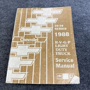 1988 Chevrolet R/V/G/P 10-30 Series Light Duty Truck Service Manual OEM GM - Foto 1 di 9