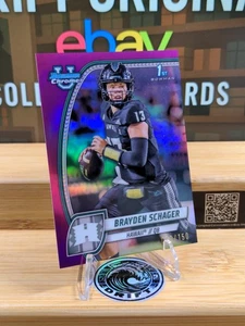 2024 Bowman University Chrome - Fuschia Refractor Brayden Schager 70/150 (RC) - Picture 1 of 2