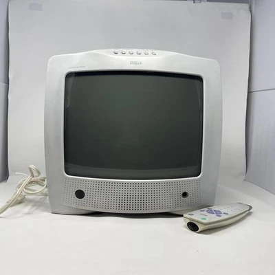 VTG 1998 RCA ColorTrak TX826ZD 13" CRT TV Retro Gaming w/Remote Tested Working - Image 1 of 4