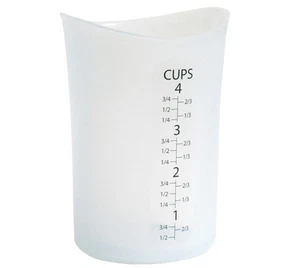 iSi Basics Silicone Flexible Clear Measuring Cup, 4 Cup - Picture 1 of 1