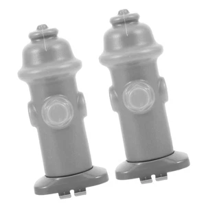 2 Pcs Fire Hydrant Ornaments Toddler Dog Toilet Tray Urine Column Indoor - Picture 1 of 12