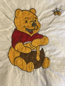 Vintage Winnie Puuh Baby Bettbezug stark bestickt Wandbehang - Bild 1 von 17