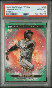 Jung Hoo Lee 2024 Topps Inception #30 Green Rookie RC PSA 10 - Imagen 1 de 2
