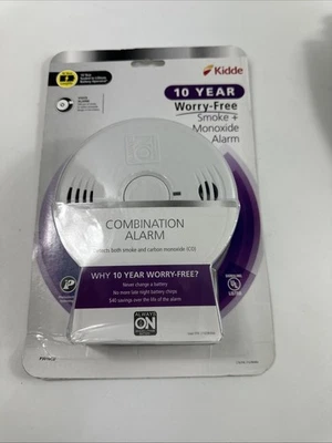 Kidde 10-Year Worry Free Smoke and Carbon Monoxide Detector with Voice Alarm New