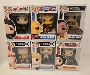 MIB Lot 6 Funko DC Superheroes Funko Pop Figuren Protektoren enthalten C Desc - Bild 1 von 13