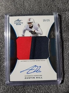 2015 Leaf Trinity 2 Color Patch AUTO Platinum #PA-AH1 Austin Hill 19/25 - Picture 1 of 3
