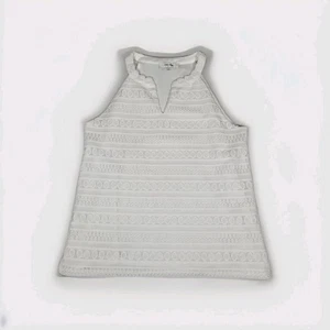 Jones Studio Damen Gestreift Spitze Strick Neckholder Ärmellos Tank Large Strand Freizeit - Bild 1 von 6