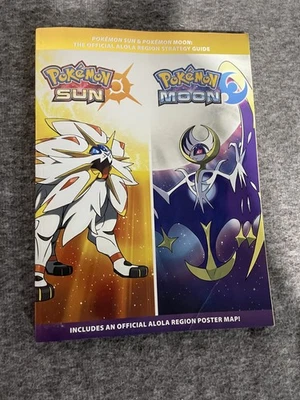 Pokemon Sol y Luna Oficial Alola Region Strategy Guide Book 3DS con Cartel Mapa Foto 1 de 4