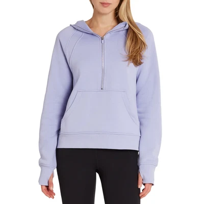 Danskin Ladies' Half Zip Hoodie, Lavender, S - Image 1 of 3