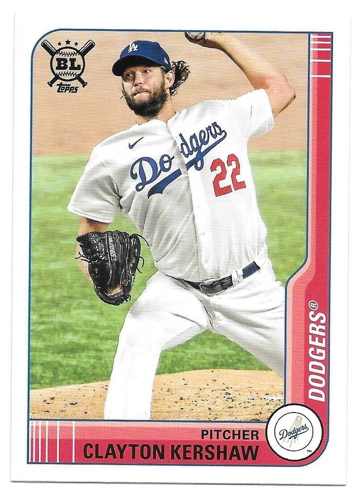 2021 Topps Big League CLAYTON KERSHAW  Base Single - LOS ANGELES DODGERS - #37 - Image 1 of 1