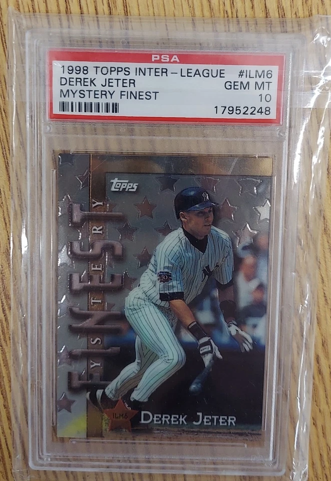 Derek Jeter 1998 Topps Mystery Finest  PSA 10 - Image 1 of 2