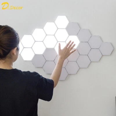 Modern LED Quantum Lamp Touch Sensitive Hexagon Light - Image 1 of 4