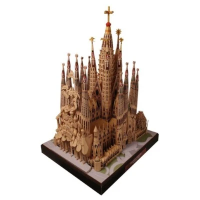 New DIY Unassembled Sagrada Familia, Spain 3D Famous Building Paper Model - Image 1 of 4