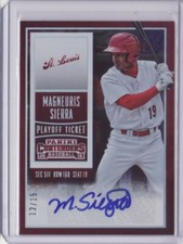 2015 Contenders Prospect Ticket Autograph Playoff Magneuris Sierra 12/15 Auto