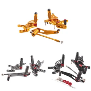 CNC Adjustable Rearset Foot Pegs For Yamaha YZF R1 2009 2010-2011 - Picture 1 of 9