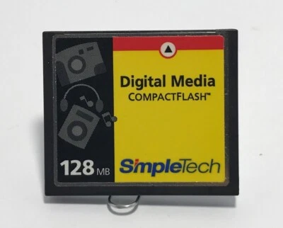SimpleTech 128 MB CompactFlash Card (STI-CF/128) - Image 1 of 2