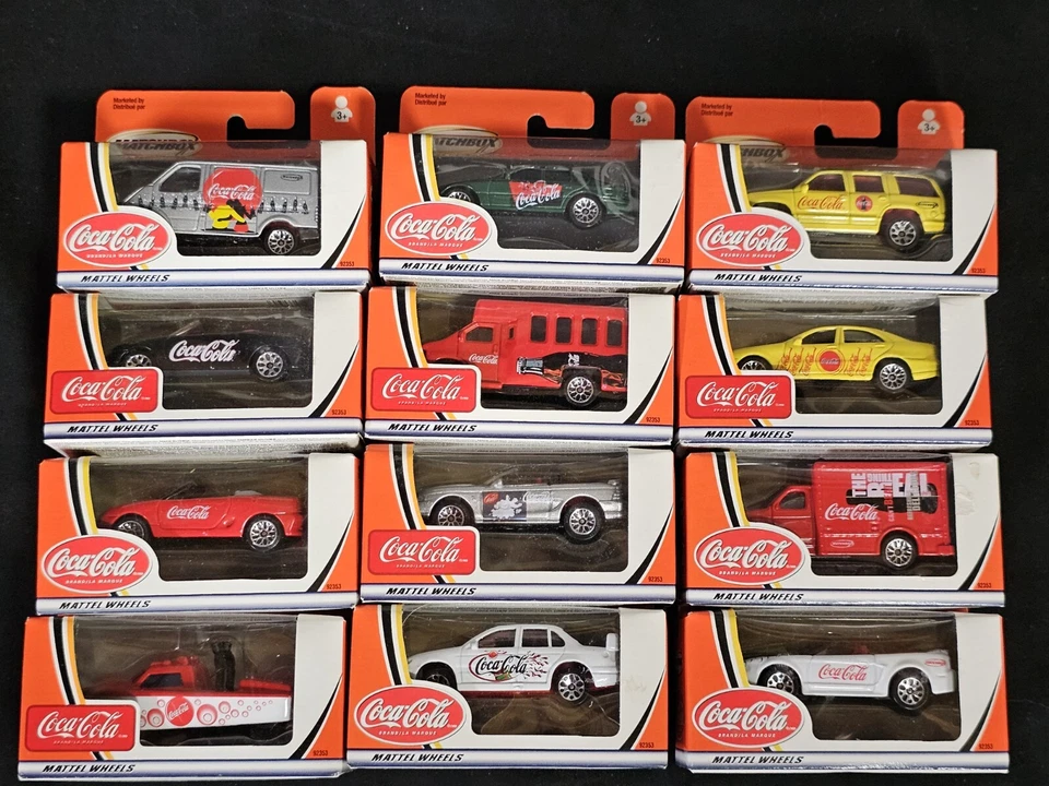 12 - Mattel Wheels Coca Cola Cars 1/64 NIP - Image 1 of 4