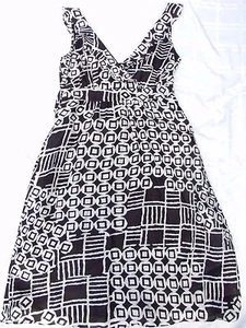 PING PONG DRESS SIZE 12 SILK SUPERB LIKE NEW RUFFLE NECKLINE - Picture 1 of 4