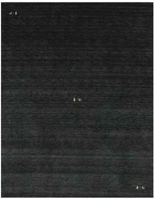 Charcoal Modern Home Decor 8X10 Tribal Pictorial Style Gabbeh Plush Wool Carpet - Image 1 of 4