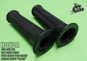 Fit Honda C50 C65 C70 C90 CT70 CM90 CM91 C100 Hand Grip Set "ฺBlack"  **as1949** - Picture 1 of 5