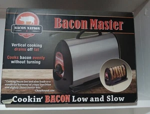 SmartPlanet Bacon Nation Bacon Master Cooker Stainless Steel Adjustable Heat New - Picture 1 of 4