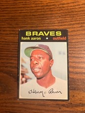 1971 TOPPS BASEBALL CARD #400 HANK AARON EXMT!!!!!!!!!
