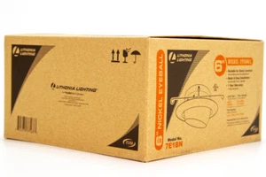 Lithonia Lighting 7E1BN TOR U - 6'' Eyeball Trim - Torsion Spring - Nickel - Picture 1 of 3