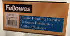 Fellowes 52536 Plastic Binding Combs, MAROON, 1/2”, 90 Sheet Capacity, 100 Combs