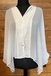 MarlaWynne Unstructured Chiffon Kimono Shirt with Pleat Detail Size Small BNWT - Picture 1 of 10