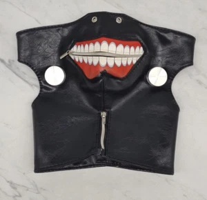 Mask Half Face Mouth Vinyl Mask Zippers for Cosplay and Halloween Party  - Picture 1 of 6
