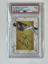 2014 BBM 1st Version Shohei Ohtani Art of Auto PSA 7 NM