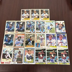 21 Card Lot Al Bumbry AUTO Autographs Signed Baltimore Orioles 73 AL ROY O's HOF - Picture 1 of 3