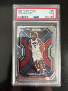 2020-21 Panini Prizm Tyrese Maxey #256 PSA 9 MINT Philadelphia 76ers