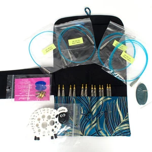 HiyaHiya Circular Needles<br/>Steel Sharp Large 5 inch Knitting Needle Set - Picture 1 of 2