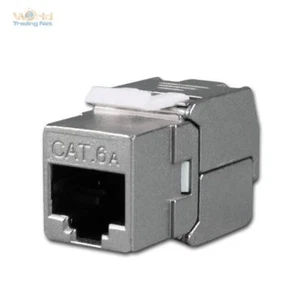 RJ45 CAT6A Keystone Netzwerk Modul STP geschirmt, Netzwerk Buchse 500MHz Jack - Bild 1 von 6