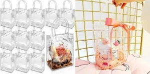 Paquete de 18 bolsas de regalo de plástico transparent con asa. neuvo. 2025. - Bild 1 von 6