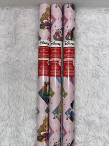Lot of 3 RollsDisney Princess Wrapping Paper Gift Wrap 165 Sq Ft Heavy -Weight - Picture 1 of 21
