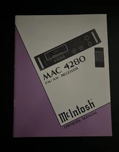 Vintage Originale McIntosh MAC4280, Manuale, NUOVO - Foto 1 di 3