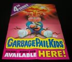 1986 Topps gpk GARBAGE PAIL KIDS Ser#4 Original Retail Display box POSTER usa!