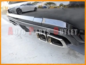 11-17 M-Benz W218 CLS350 CLS550 Sedan CARBON FIBER AMG Look Rear Bumper Diffuser - Picture 1 of 3