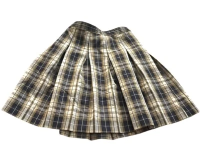 Saia plissada xadrez uniforme Dennis H1890A meninas 8 G8 Plus 2” escola católica - Imagem 1 de 4