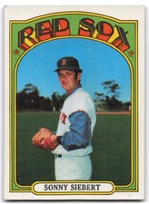 1972 Topps Sonny Siebert Boston Red Sox #290