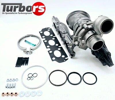 Turbolader für BMW 116i 118i 218i 318i 418i 100 kW 7633795 + neuer Abgaskrümmer - Bild 1 von 4